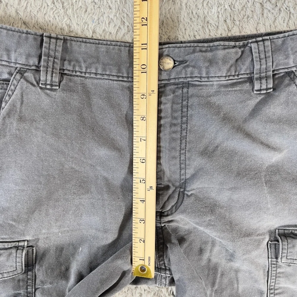 Carhartt Shorts Mens 36 Gray Rugged Flex Canvas Cargo Relaxed Work BS3542-M